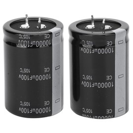 2pcs 10000uF 100V Electrolytic Capacitor 105℃ 35X50mm