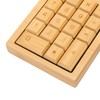 Wooden Calculator Solar Battery Powered 18 Keys Large LCD Display