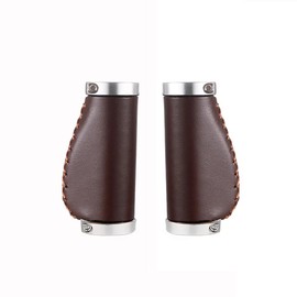 Short Ergonomic Grips for BROMPTON Eco Leather M type BROWN