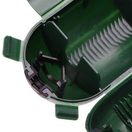 Outdoor Extension Cord Safety Cover with Waterproof Seal, IP44 Weatherproof Cord Cover for Protect Outdoor Outlet Plug Socket Holiday String Lights, Green - Pack of 2