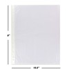 Emraw Sheet Protector Clear Reinforced 11 Hole Acid-Free Archival-Safe for