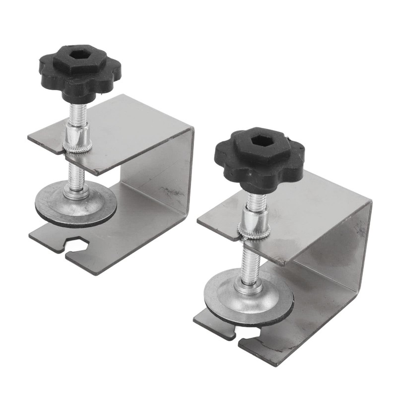Akozon Heavy Duty 2-Piece Drawer Front Mounting Clamp, Professional Drawer