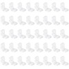 INCREWAY 40Pcs Brackets Transparent Clear Plastic Corner Bracket 90 Degree