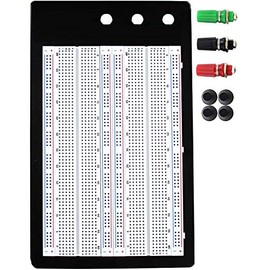 DaFuRui Solderless 1660 Breadboard Super Kit - 1660 Tie-Points Experiment Plug-in Breadboard with Aluminum Back Plate Compatible for Arduino