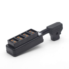 SZJELEN Ultrashort D-tap to 4ports D-tap P-tap Splitter Cable for Photography Power,Dtap Fourway Splitter