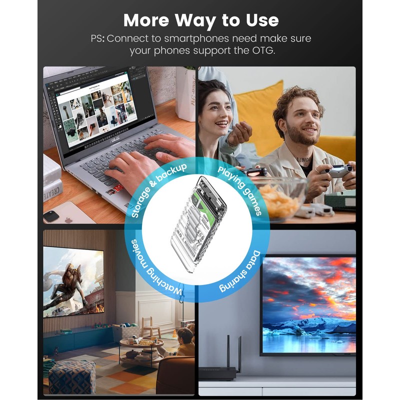 ORICO 2139C3-V1-CR 2.5 Inch HDD Case, USB C to SATA