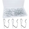 Metal Curtain Hooks, Nydotd Rustproof Steel Plated Zinc Hooks Heavy-Duty
