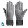 KXF Winter Genuine Fleece Cashmere Gloves Inner Velvet Windproof Gloves