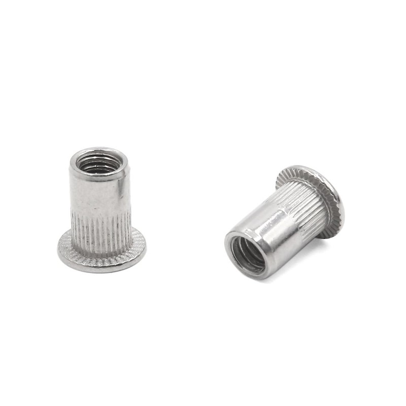 sourcingmap 10Pcs 304 Stainless Steel 1/4-20 UNC Car Flat Head
