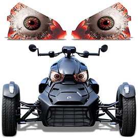 AMR Racing Roadster Headlight Eye Graphics Decal Cover Compatible with Can-Am Ryker 2019-2022 - Spliced (AMR22361)