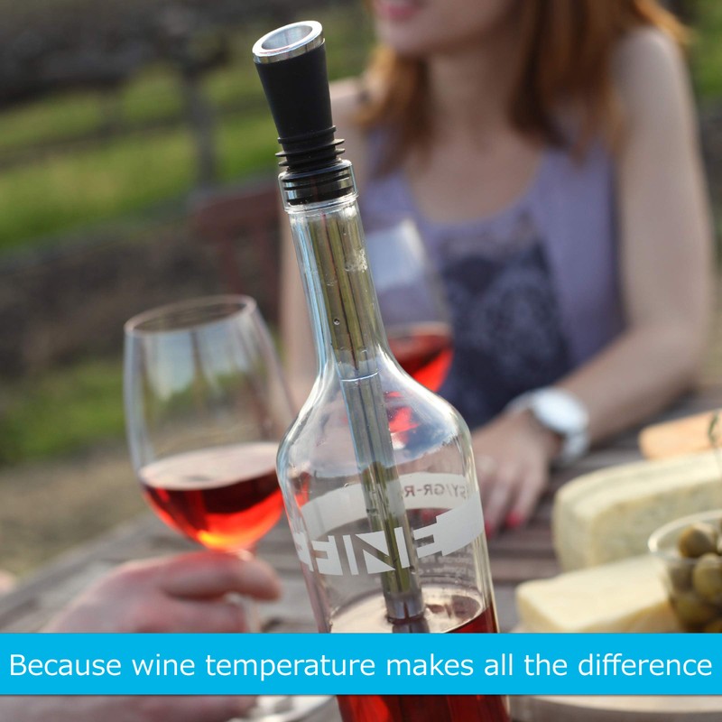 Soireehome Tempour Gourmet Filter, Stopper, Aerator & Pourer for Wine