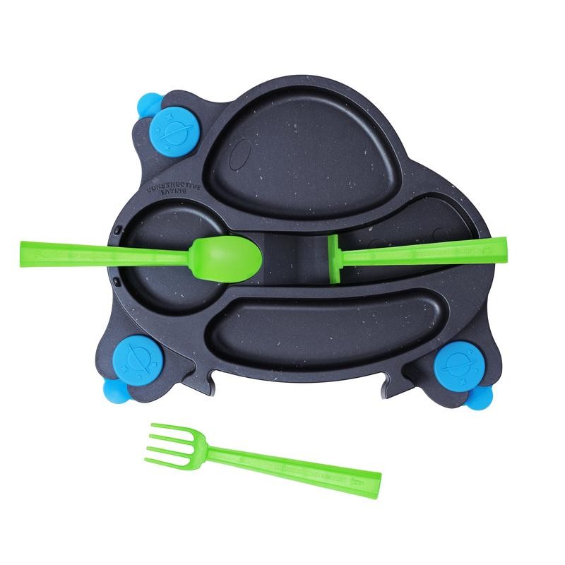 Constructive Eating Training Utensils and Plate Set - Made in