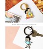 U-PICK Cute Keychain Metal Keychain Cartoon Style Keychain Bag Accessory