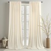 Cream Beige Velvet Curtains 102 Inch Custom Length for Kids