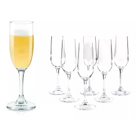 Like Shop Juego De 12 Copas Flauta Para Champagne 183 Ml Cristar