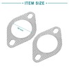 ACROPIX Exhaust Manifold Downspout Bolt Gasket 54mm Inner Diameter Silver