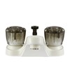 Dura Faucet DF-PL720S-BQ RV Bathroom Faucet with Smoked Acrylic Knobs