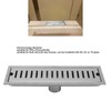 12 Inch Rectangular Linear Shower Drain 304 Stainless Steel Rustproof