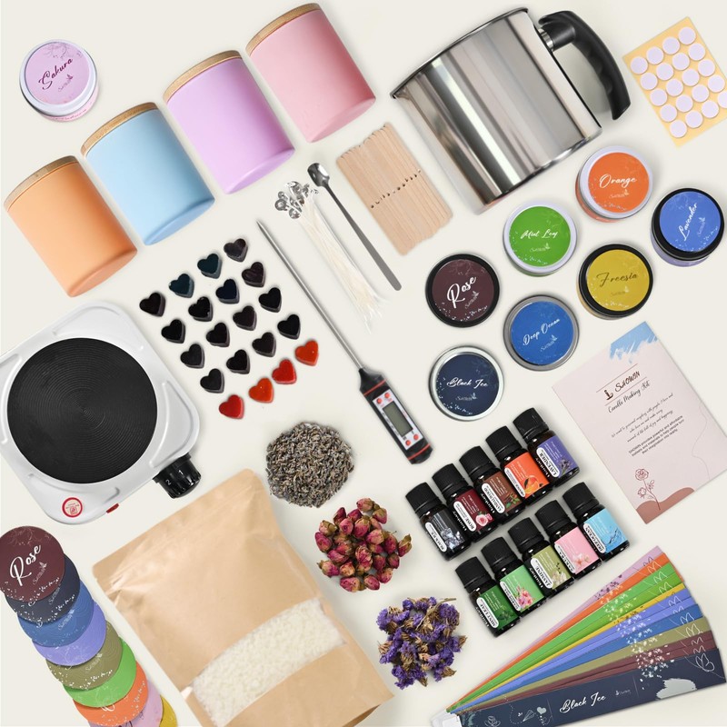 SHOWIN Candle Making Kit, DIY Candle Making Supplies for Adults,