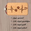 dekolaser24 - Keyring Dog Cat Paw Ekg Heart Funny Sayings