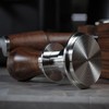 KNODOS 58.5mm Tamper V2 Calibrated Espresso Tamper Walnut Handle, Auto-Leveling