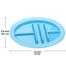 Youngever 9 Pack Plastic Taco Holder Plates, Reusable Taco Trays, Set of 9 in 9 Assorted Colors