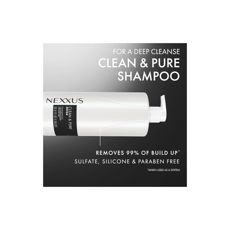 Nexxus Shampoo Clean + Pure Nutrición 1l