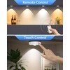 WILLED Rechargeable Puck Lights with Remote Control, 3 Color Temperatures