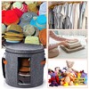 Suzile 4 Pcs Hat Boxes Oversized Round Cowboy Hat Storage