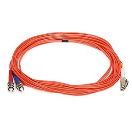 Monoprice 102624 Fiber Optic Cable LC/ST OM1 Multi Mode Duplex - 5 Meter - Orange (62.5/125 Type)