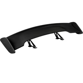 57 Inch Universal Rear Trunk Spoiler Wing GT Style ABS Racing Car Spoiler Compatible with Sedan Coupe Hatchback Wide Adjustable Rear Spoiler Wing Matt Black