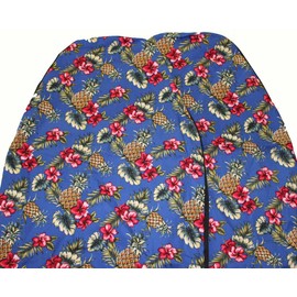 Hawaiian car seat cover, Front Bucket Seats, Pineapple Blue, Made in Hawaii