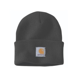 Carhartt Mens Knit Cuffed Beanie Hat, Black, One Size US
