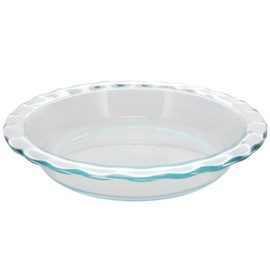 Pyrex Fluted Rim Glass Pie Plate Made in the USA