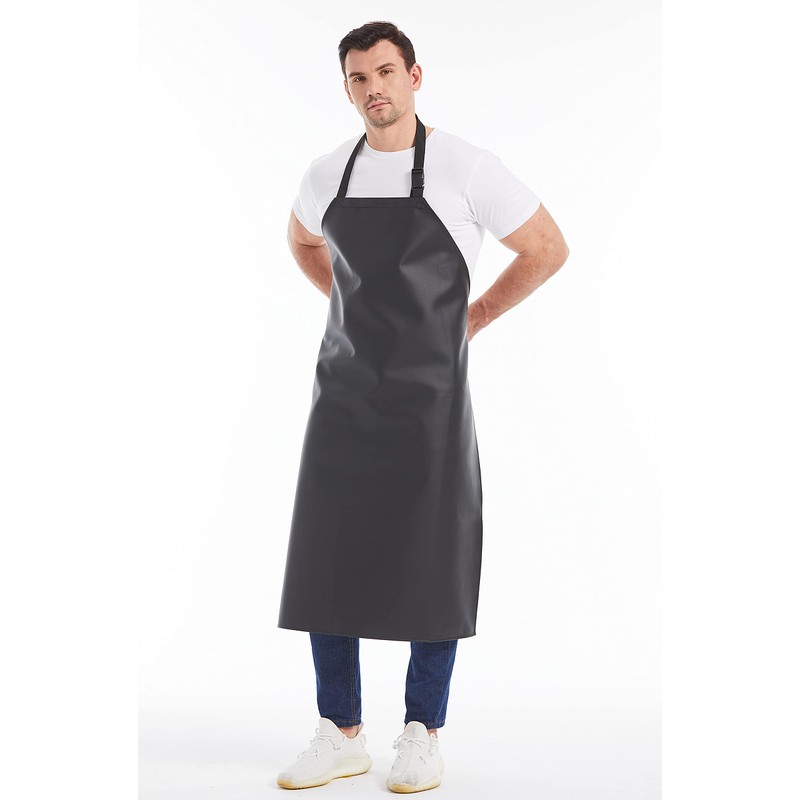 Nanxson Unisex PU Waterproof Adjustable Aprons Work Apron Meat Apron