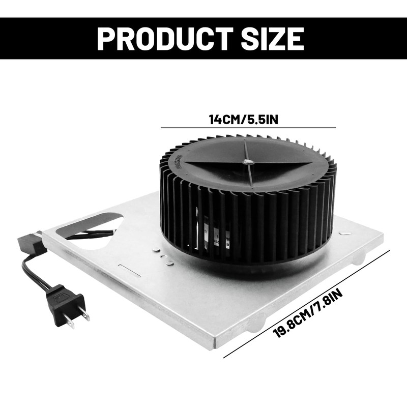 LIDSCURA S97015157 Bathroom Exhaust Fan, Motor Blower Wheel Assembly Replacement