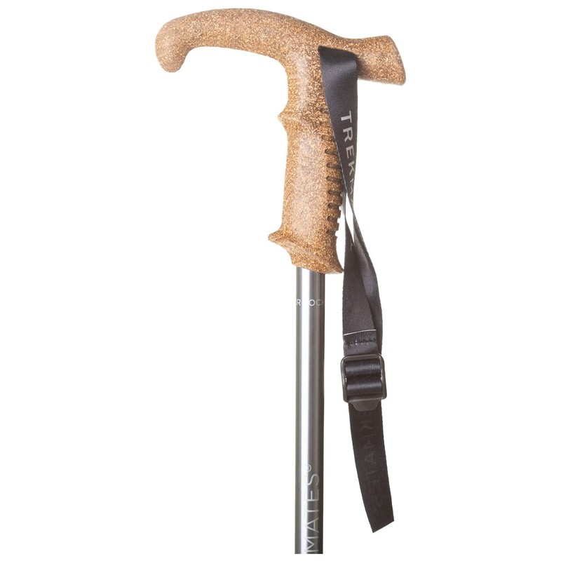 TREKMATES Wanderer Lock Walking Pole Single ONE SIZE ASPHALT