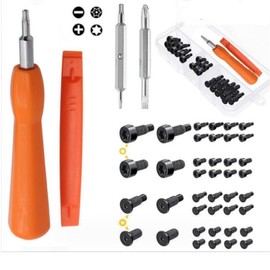 DACUAN Doorbell Screwdriver Kit, Ring Doorbell Screwdriver with 40 Screws, Replacement Install for Ring Video Doorbell 1/2/3/4 and Pro/Elite Circular Doorbell Safety Screws