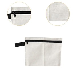 Ronyme Tool Tote Bag Organizer Pouch Multipurpose Portable Storage Carrier for Small Tools Electricians Spanner Electrician Tools, White22x17.5cmCanvas