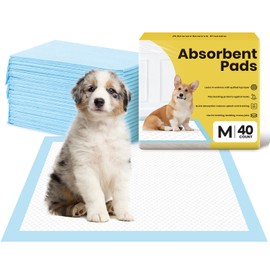 Dog Pee Pads: Super Absorbent & Leak-Proof Puppy Pads - Thicken Disposable Dog Training Pads Potty Pads for Dogs - Pee Pads for Doggie Cats Rabbits Quick Dry 24''x24'' Pack of 40