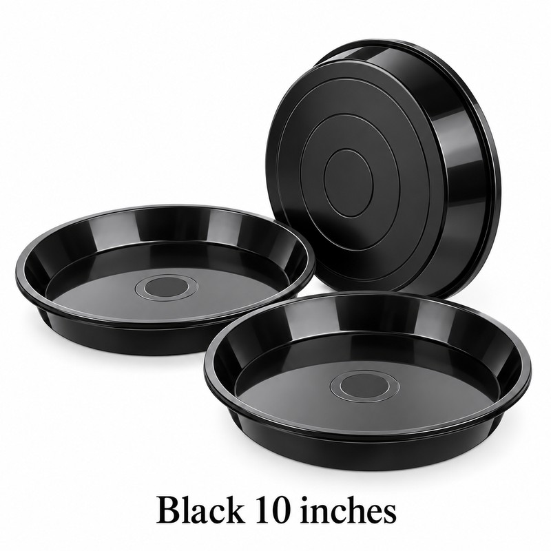 3 Pack Plastic Plant Saucers for Flower Pots – Durable