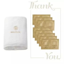 HOLYCRUEL 홀리추얼 호텔 배스 타올+홀리추얼 필링패드 래디언스 리설페이싱 필 8매 세트 Hollysual Hotel Bath Towel + Hollysual Filling Pad Radiance Resurfacing Peel 8 Sheets Set