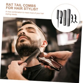 BIUDECO Hair Brush Set Styling Combs Rat Tail Comb Detangler Brush for Men Hair Stylist Tools