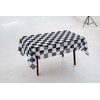 Checkered Flag Tablecloth,Rectangular Tablecloth Fade-Resistant Washable Racing Flag Tablecloth, Suitable