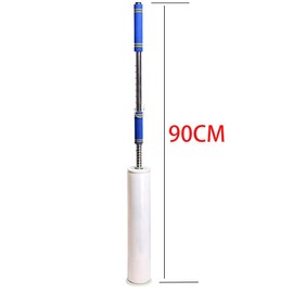 VOTOER Long Handle Pallet Stretch Wrap Dispenser, Stretch Film Packing Machine Shrink Wrap Dispenser Holder, for Film Width 12-20 inch