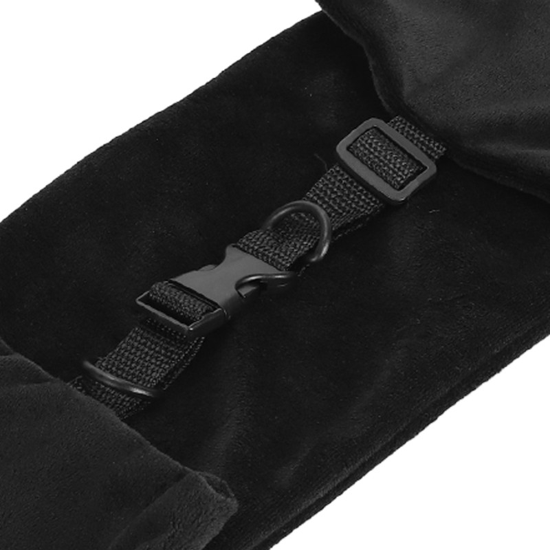 2 Pack Stuffable Travel Pillow Soft Velvet Fillable Airplane Neck