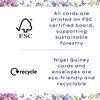 Nigel Quiney Thinking of You Card - Pink Flowers with