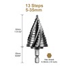 SALI M35 Hss Step Drill Bit 5-35mm Four Spiral Flute