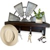 Rooty Heart Windmill Key Holder for Wall Decorative Wall Mounted