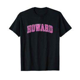 Howard Wisconsin WI Vintage Sports Design Pink Design T-Shirt